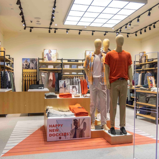 ANowe sklepy Dockers w Hiszpanii przygotowane przez Ergo Store